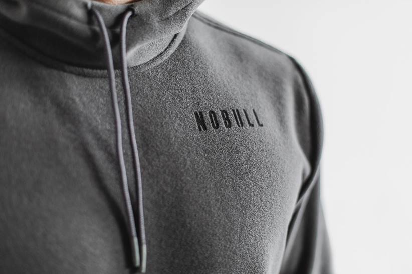 NOBULL 80NJ1031felpa con cappuccio pullover artico da uomo scura