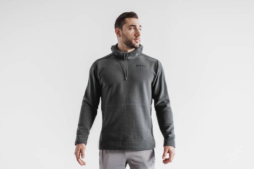NOBULL 80NJ1031felpa con cappuccio pullover artico da uomo scura