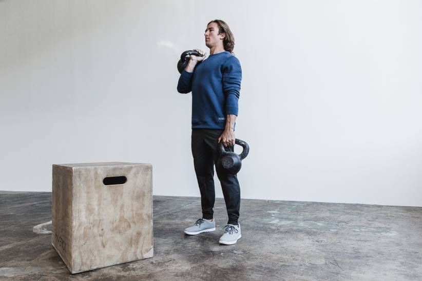 NOBULL 80NJ1059Felpa girocollo da uomo in acciaio