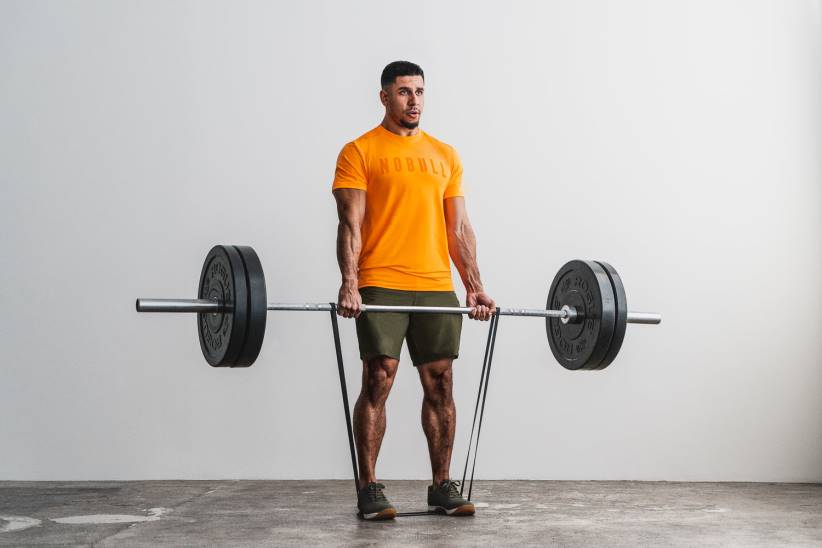 NOBULL 80NJ1062maglietta da uomo (neon) arancione