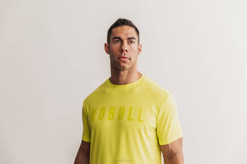 NOBULL 80NJ1063maglietta da uomo (neon) gialla