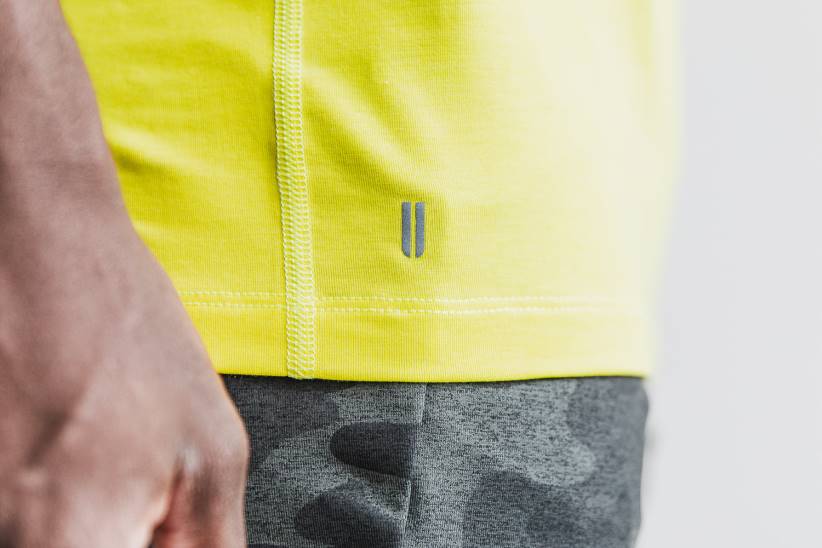 NOBULL 80NJ1068maglietta senza maniche da uomo (neon) gialla