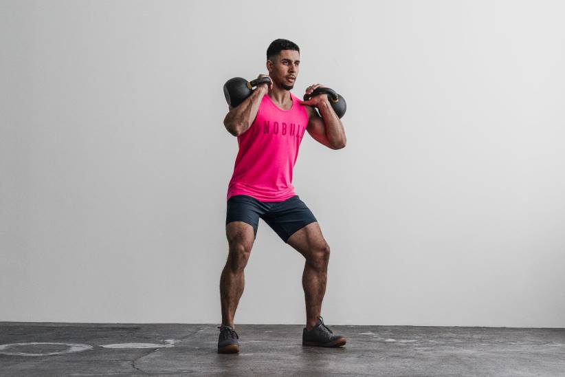 NOBULL 80NJ1071canotta da uomo (neon) rosa