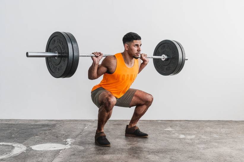 NOBULL 80NJ1072canotta da uomo (neon) arancione