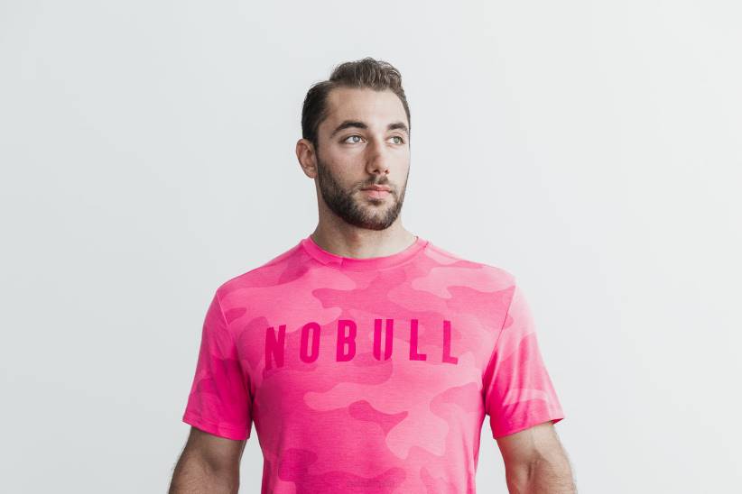 NOBULL 80NJ1080maglietta da uomo (neon camo) gialla