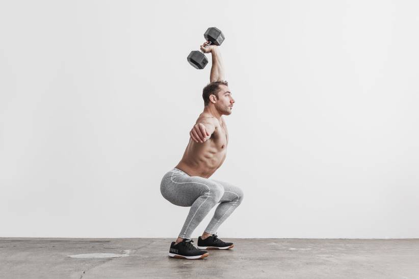 NOBULL 80NJ1082collant compressivo da uomo (peluche erica) bianco