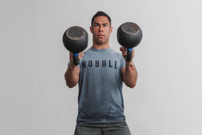 NOBULL 80NJ1126maglietta da uomo (dip-dye) ardesia