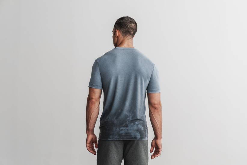 NOBULL 80NJ1126maglietta da uomo (dip-dye) ardesia