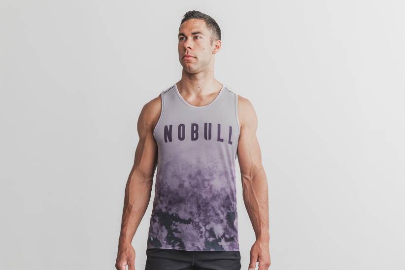 NOBULL 80NJ1130canotta da uomo (dip-dye) glicine