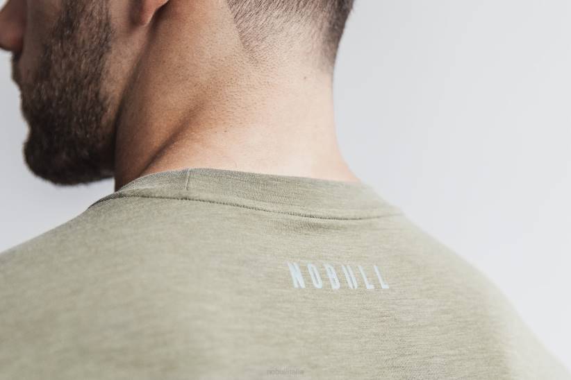 NOBULL 80NJ1141T-shirt da uomo a maniche lunghe CrossFit Army