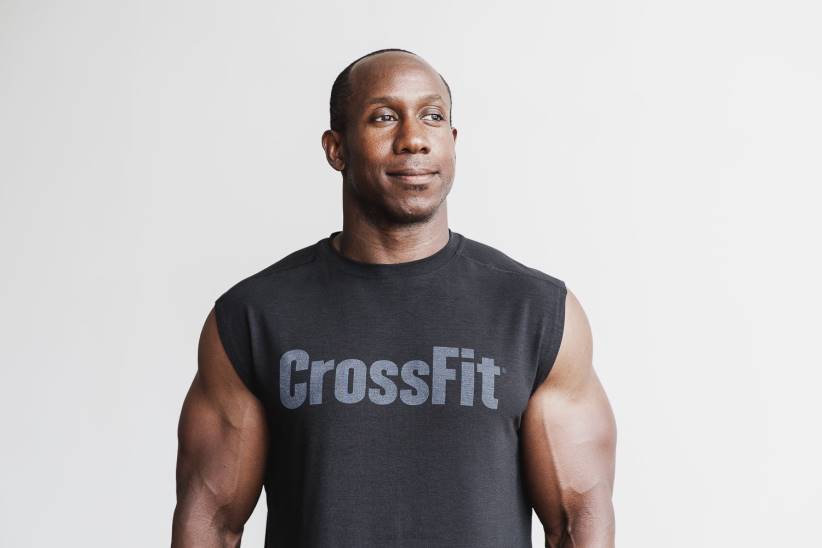 NOBULL 80NJ1161maglietta senza maniche crossfit da uomo