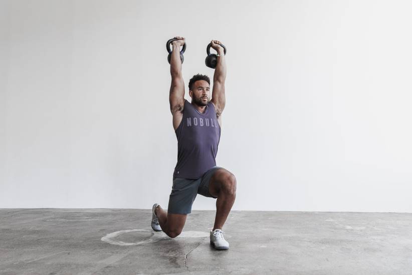 NOBULL 80NJ1182canotta da uomo (colori vivaci) scura