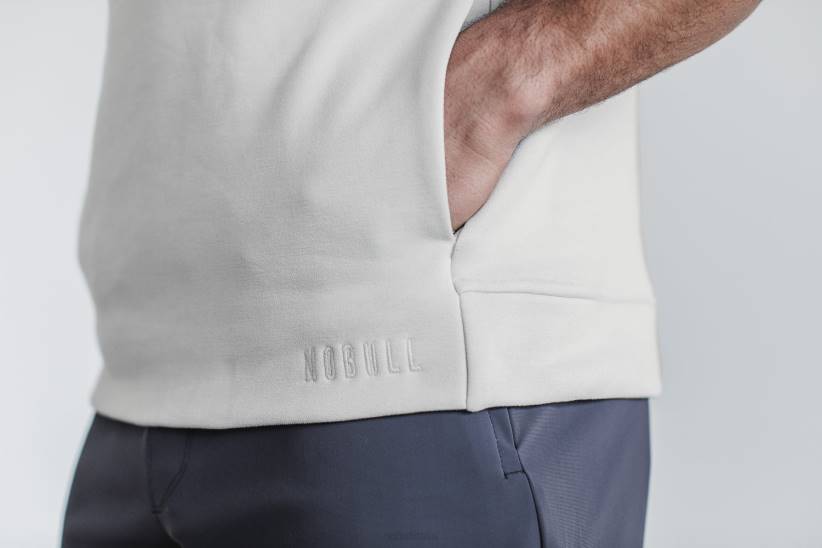 NOBULL 80NJ1200felpa con cappuccio senza maniche in micropeluche da uomo