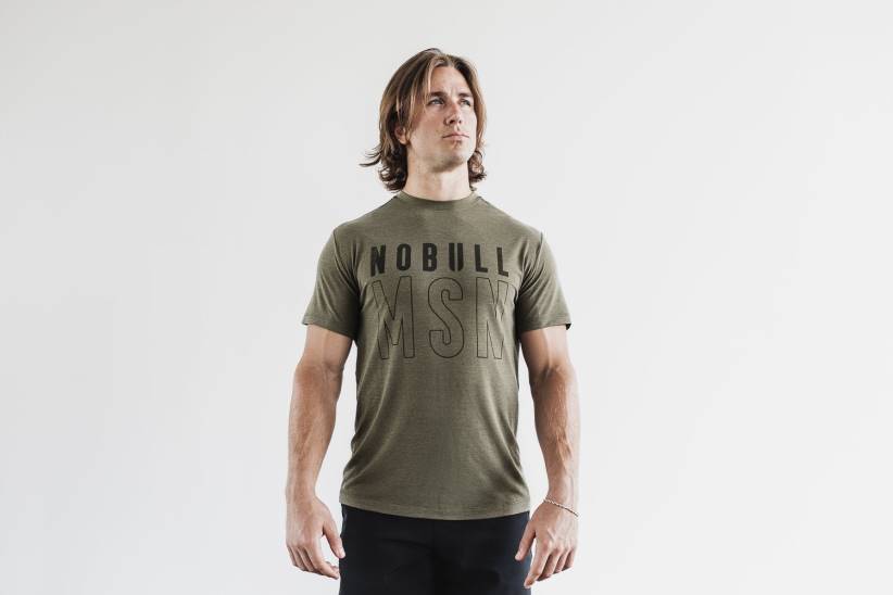 NOBULL 80NJ1203maglietta da uomo (madison) militare