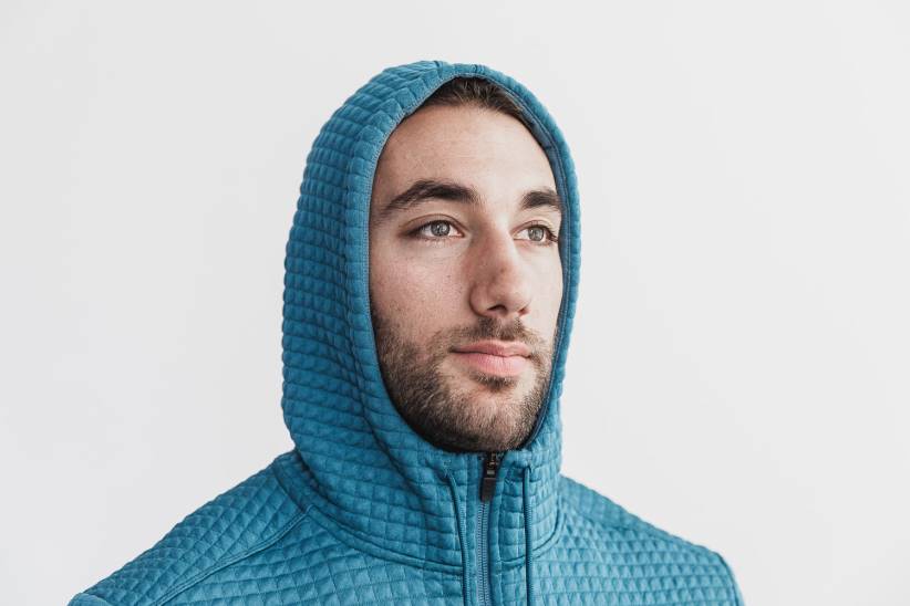 NOBULL 80NJ1220giacca trapuntata con zip da uomo in acciaio