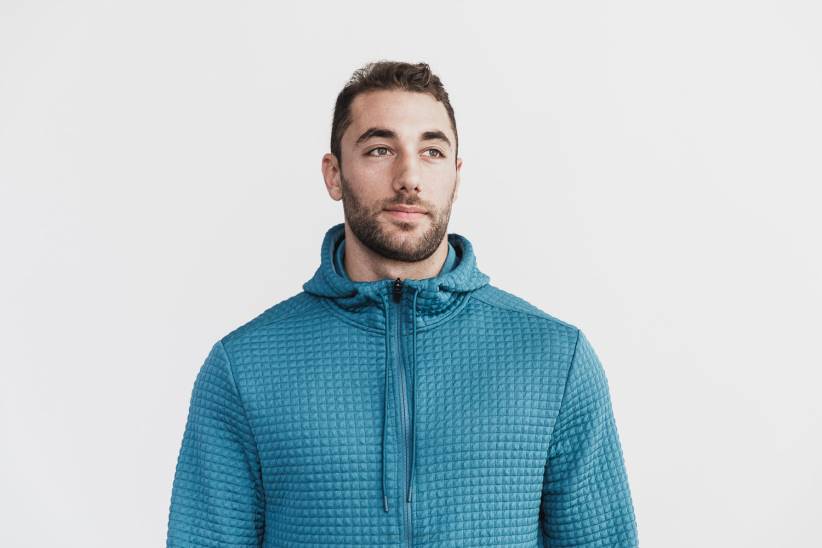 NOBULL 80NJ1220giacca trapuntata con zip da uomo in acciaio