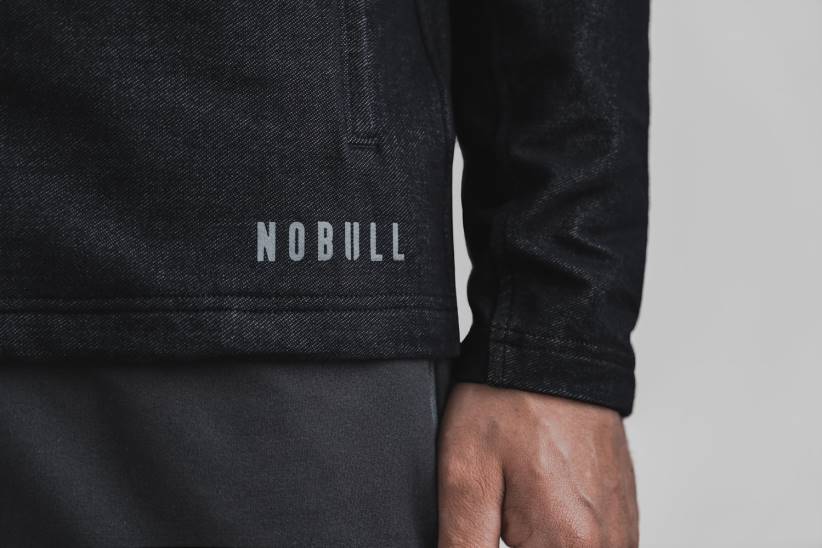 NOBULL 80NJ1229giacca da uomo in twill con cerniera profonda