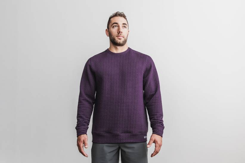 NOBULL 80NJ618pullover trapuntato da uomo