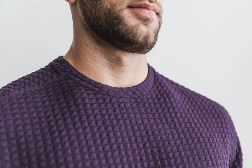 NOBULL 80NJ618pullover trapuntato da uomo