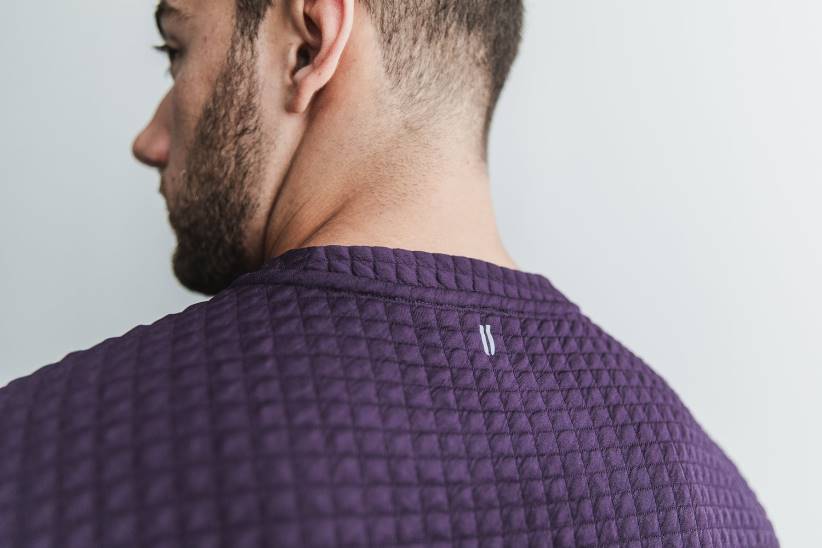 NOBULL 80NJ618pullover trapuntato da uomo