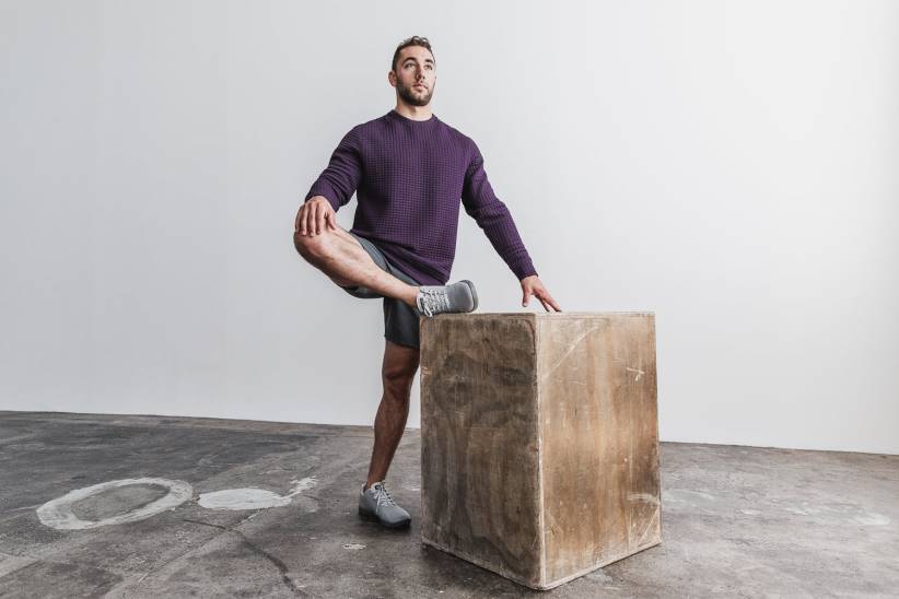 NOBULL 80NJ618pullover trapuntato da uomo