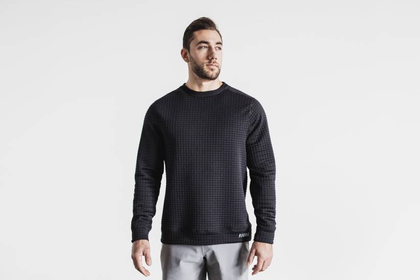 NOBULL 80NJ619pullover trapuntato da uomo