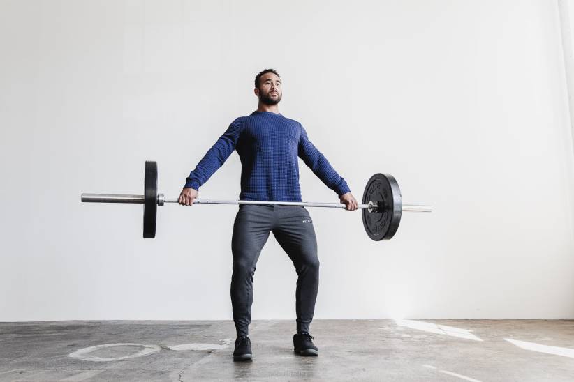 NOBULL 80NJ621pullover da uomo trapuntato profondo