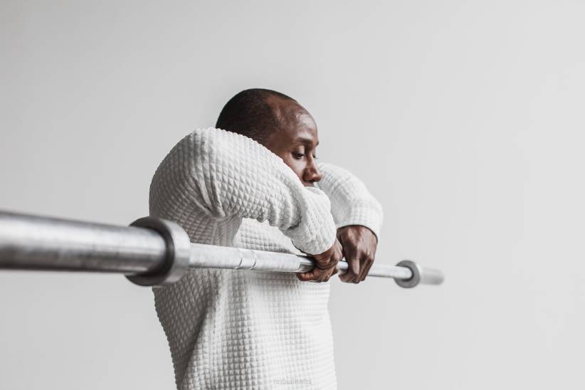 NOBULL 80NJ622pullover trapuntato da uomo