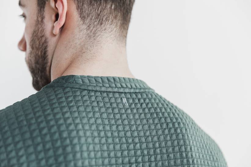 NOBULL 80NJ623pullover trapuntato da uomo sedona