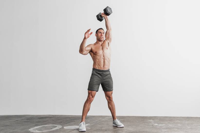 NOBULL 80NJ646pantaloncini da uomo in maglia leggera 7 antracite