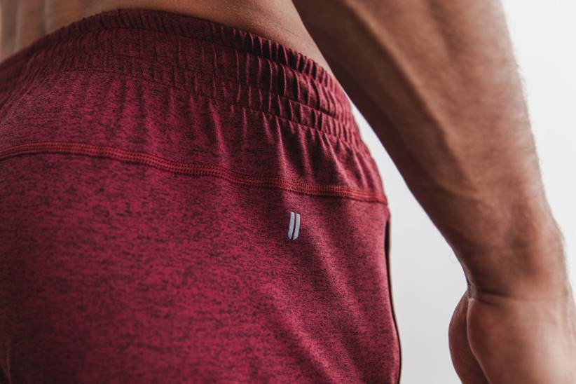 NOBULL 80NJ652short da uomo in maglia leggera 7 vino