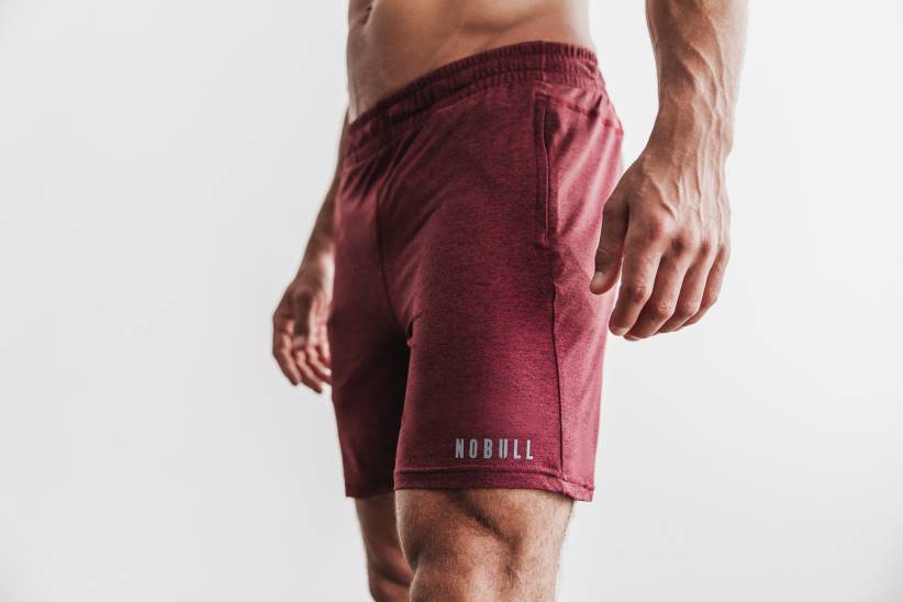 NOBULL 80NJ652short da uomo in maglia leggera 7 vino