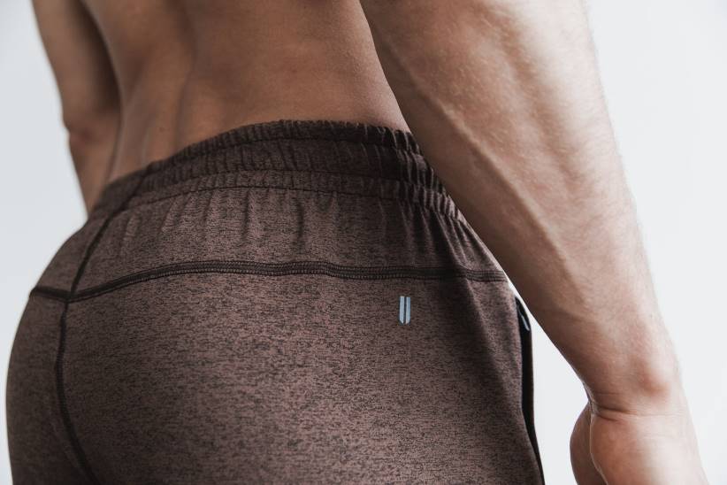 NOBULL 80NJ655pantaloncini da uomo in maglia leggera 7 marroni