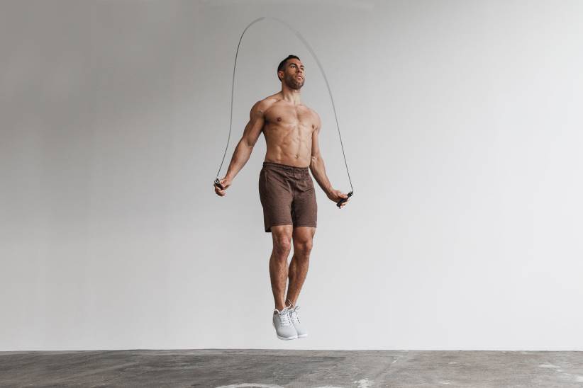 NOBULL 80NJ655pantaloncini da uomo in maglia leggera 7 marroni