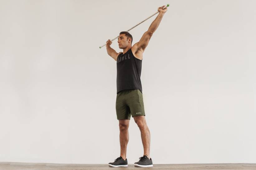 NOBULL 80NJ656pantaloncini da uomo in maglia leggera 7 oliva