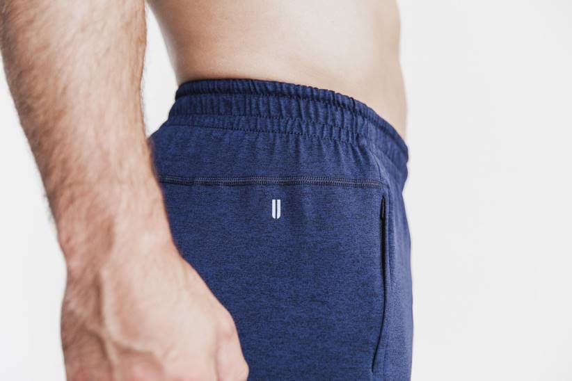 NOBULL 80NJ676pantaloncini da uomo in maglia leggera 9 blu scuro