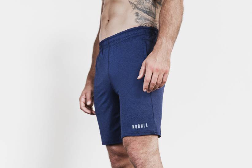 NOBULL 80NJ676pantaloncini da uomo in maglia leggera 9 blu scuro