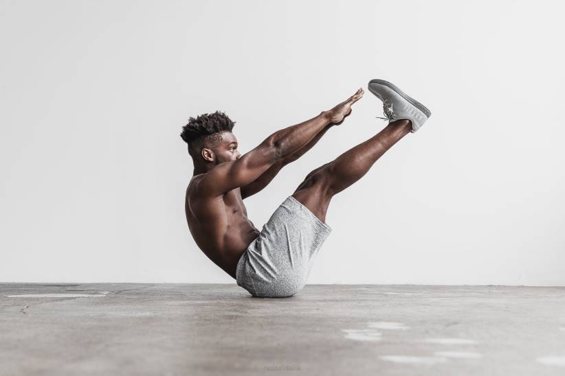 NOBULL 80NJ678pantaloncini da uomo in maglia leggera 9 bianchi