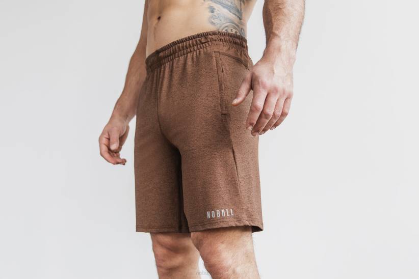 NOBULL 80NJ680pantaloncini in maglia leggera da uomo 9 marroni