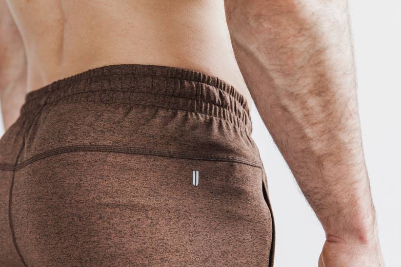 NOBULL 80NJ680pantaloncini in maglia leggera da uomo 9 marroni