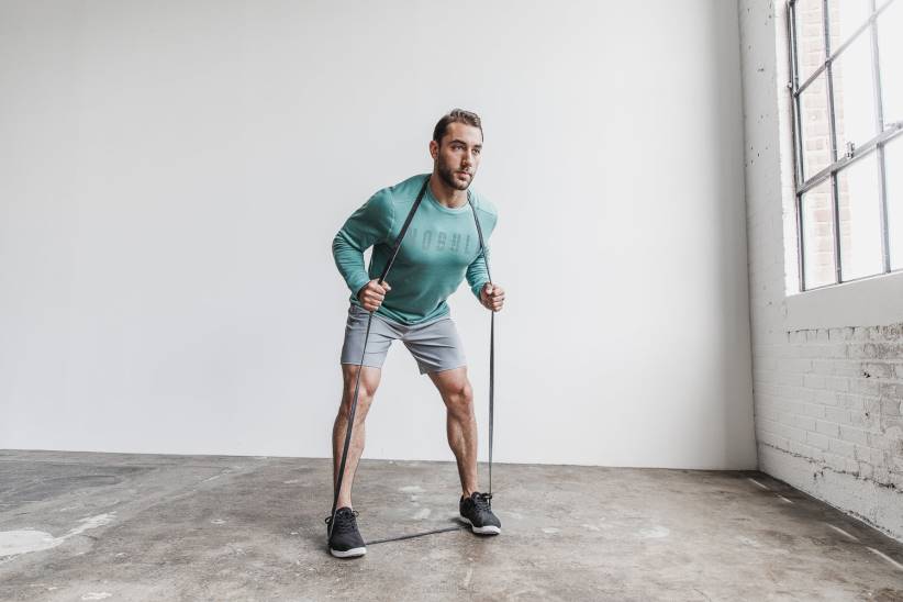 NOBULL 80NJ695Felpa girocollo da uomo olio