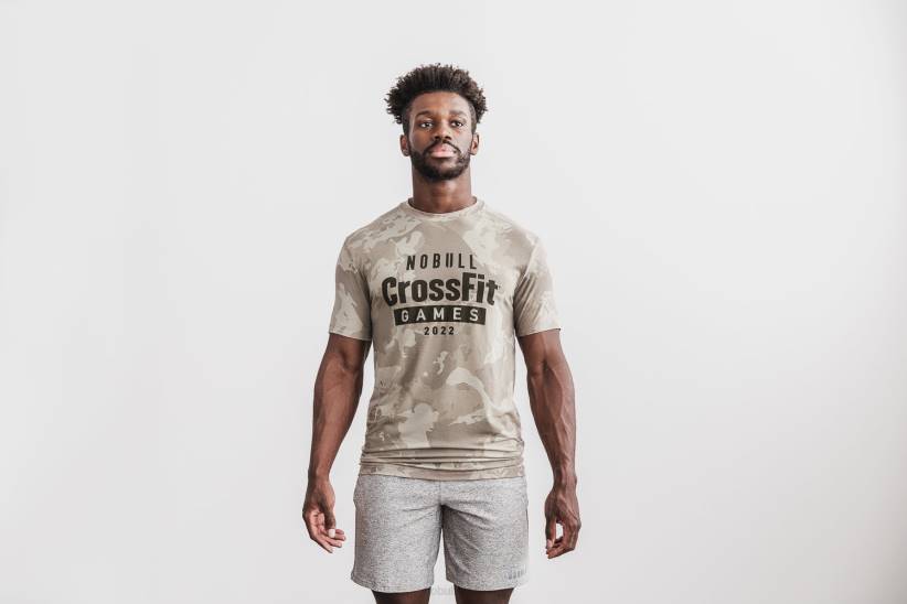 NOBULL 80NJ699Giochi di CrossFit maschile 2022 tee taupe