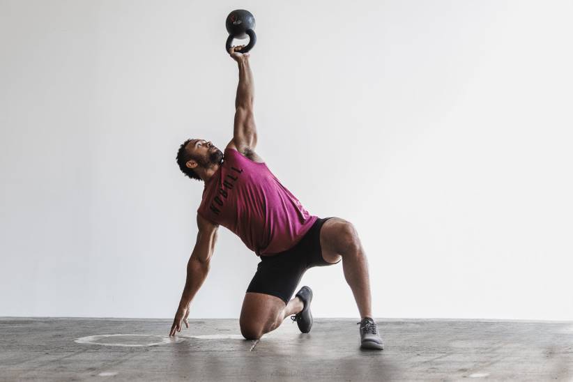 NOBULL 80NJ772maglietta senza maniche da uomo (colori classici)