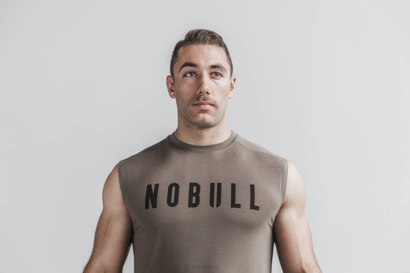 NOBULL 80NJ775maglietta senza maniche da uomo (colori classici) scura
