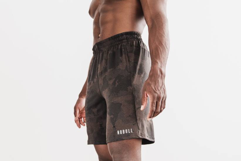 NOBULL 80NJ779pantaloncini da uomo in maglia leggera 9 (continental camo) espresso