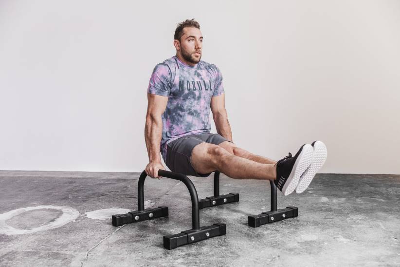 NOBULL 80NJ784maglietta da uomo (tie-dye) rosa e ardesia