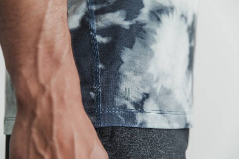 NOBULL 80NJ813canotta da uomo in cristallo (tie-dye).