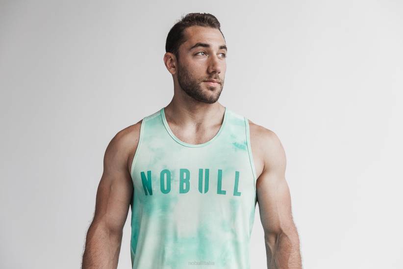 NOBULL 80NJ815canotta da uomo (tie-dye) vaniglia e acqua