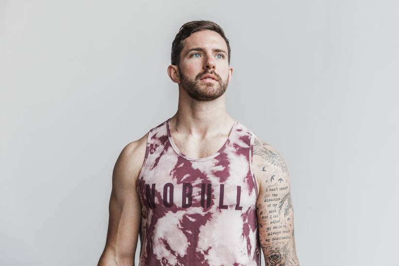 NOBULL 80NJ819canotta da uomo (tie-dye) impolverata