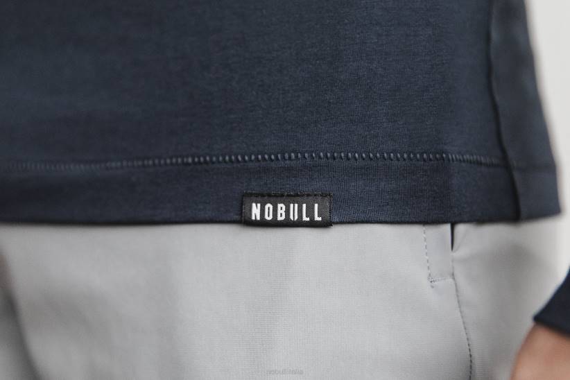 NOBULL 80NJ891maglia serafino leggera da uomo a maniche lunghe